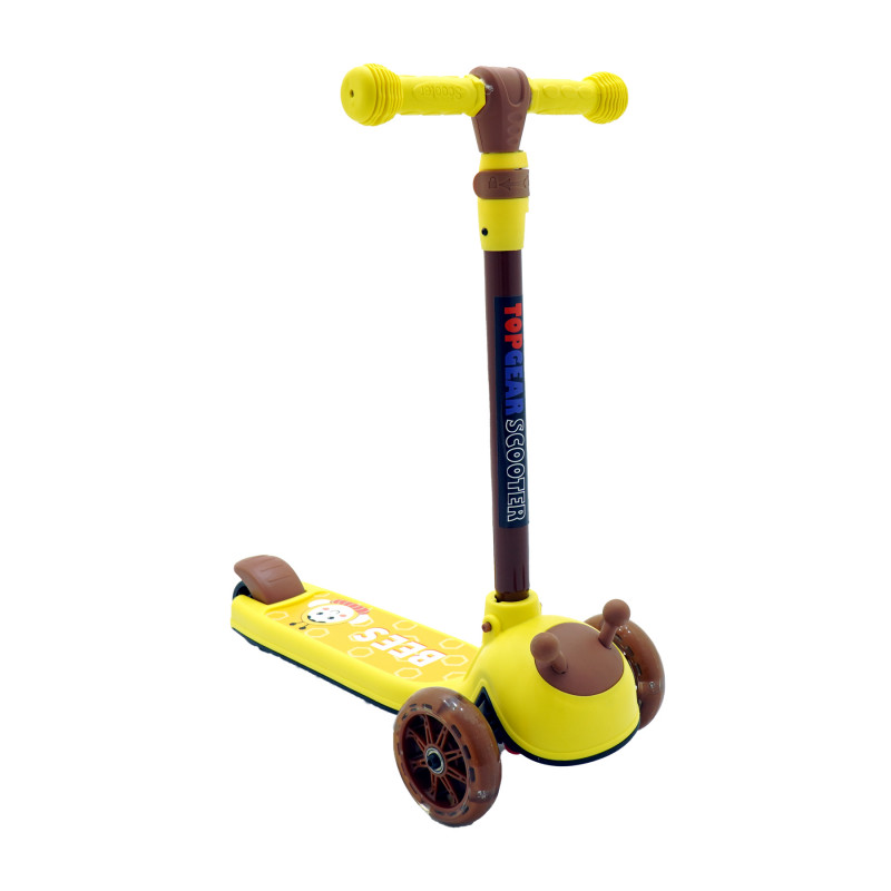 Top Gear TG 685 Kids Foldable 3 Wheel Smart Kick Scooter Yellow