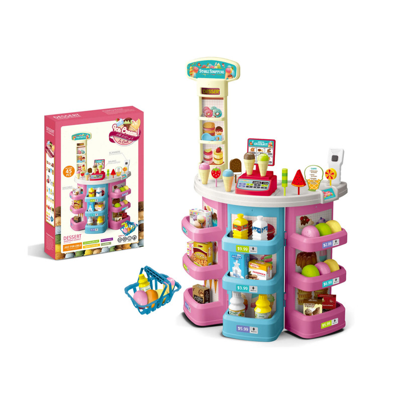 New Play House Supermarket Table Set With Light & Sound