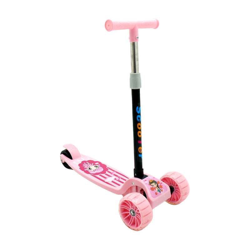 Kick Scooter for Girls Foldable Pink (2388-2)