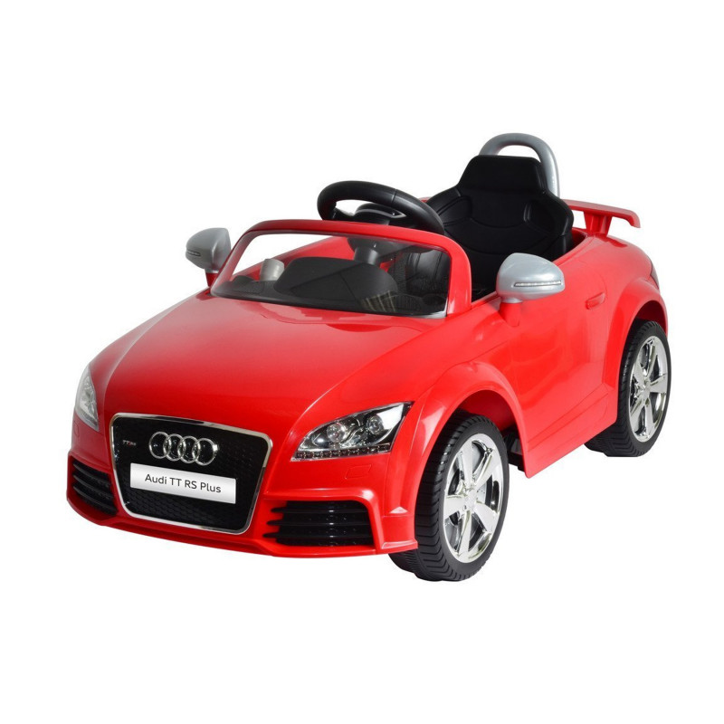 Audi Tt Rs Plus Electric Motor Car-Battery-Operated Remote-Control Ride on Car with Light and Music 676AR Red