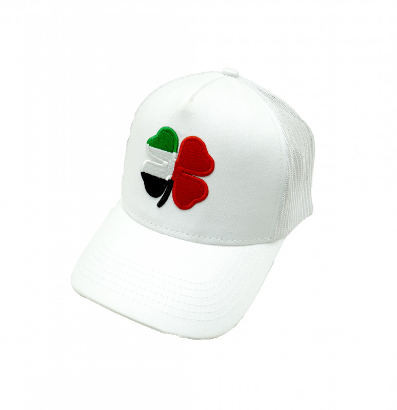 Malahi Land UAE Flag Heather Embroidered Cap - White