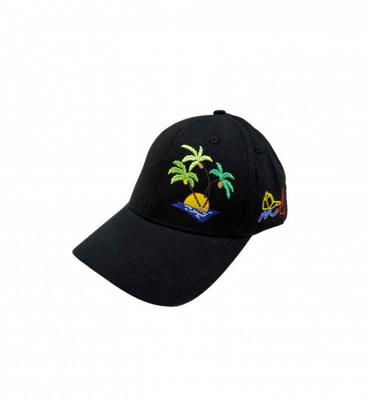 Malahi Land Date Tree Logo Embroidered Cap - Black