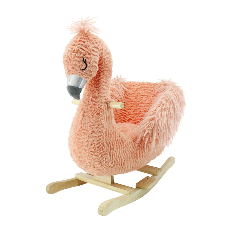 Animal Adventure Soft Landing Flamingo Character Rocking Chair 304 Pink