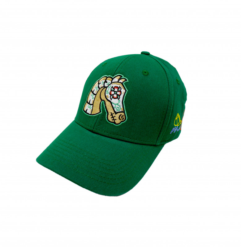 Malahi Land Horse Racing Embroidered Cap - Green