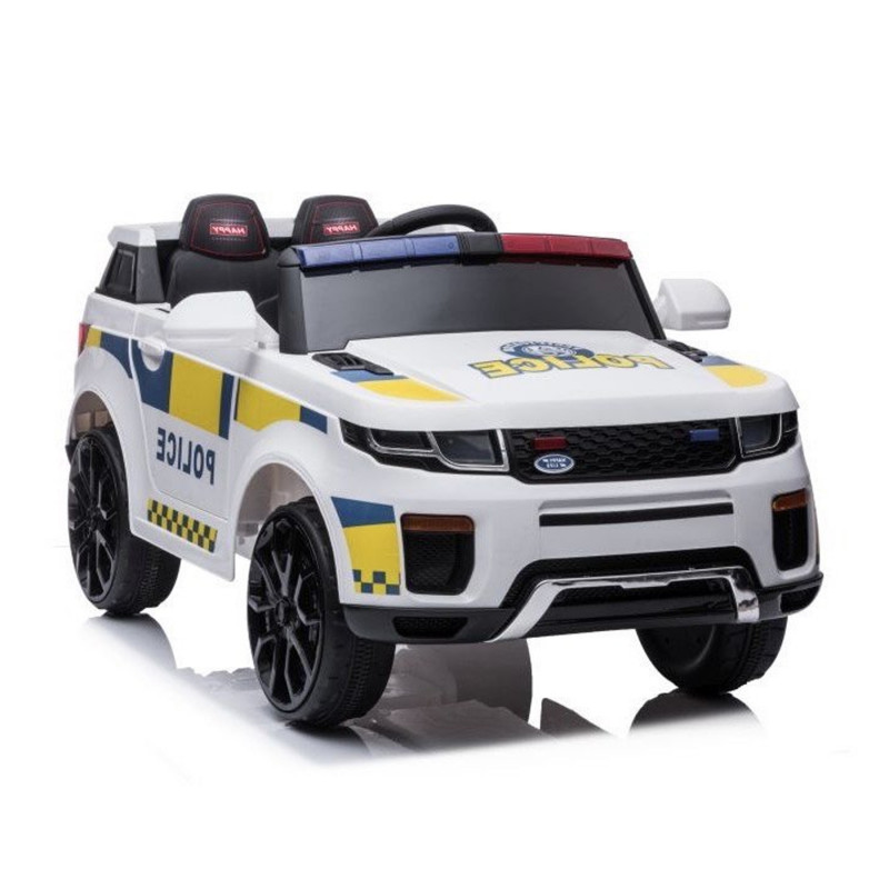 Lovely Baby Police Powered Riding Jeep for Kids LB 2110L White