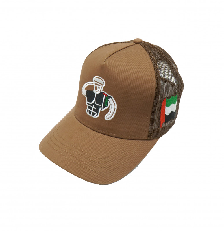 Malahi Land UAE Nation Embroidered Cap - Brown