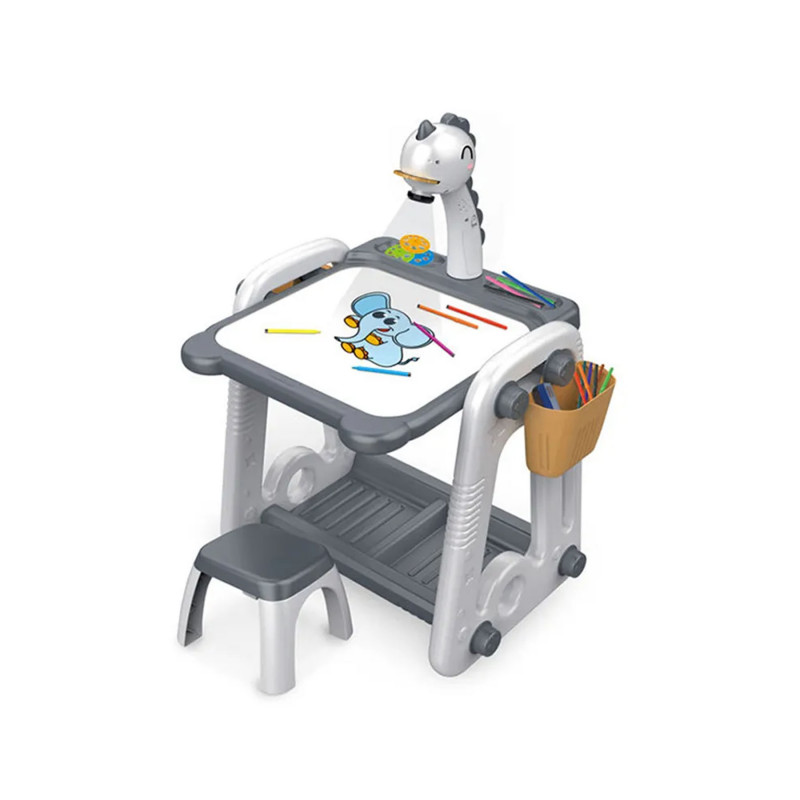 Multifunctional Projection Drawing Boards Plastic Table And Chair For Children