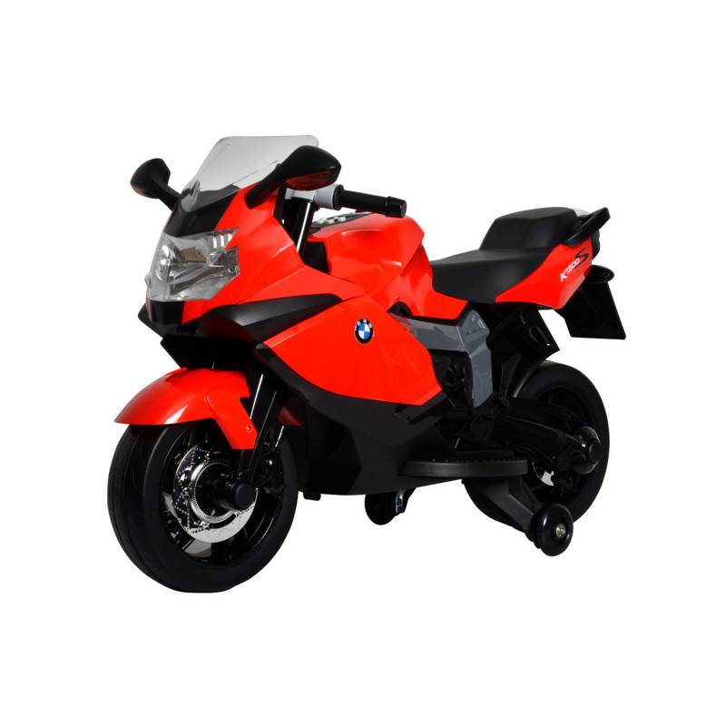 BMW Amusing Race Bike with Side Supporting Wheels Ride on DX283 Red