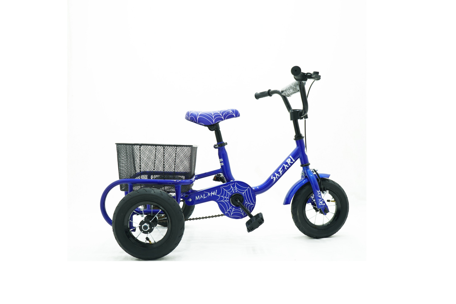Safari Three Wheeler Tricycle with Rear Basket Multicolor 10 Inch