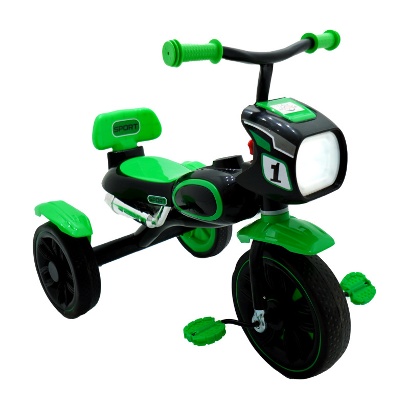 Lovely Baby Kids Tricycle with Light and Music 2245 (Green)